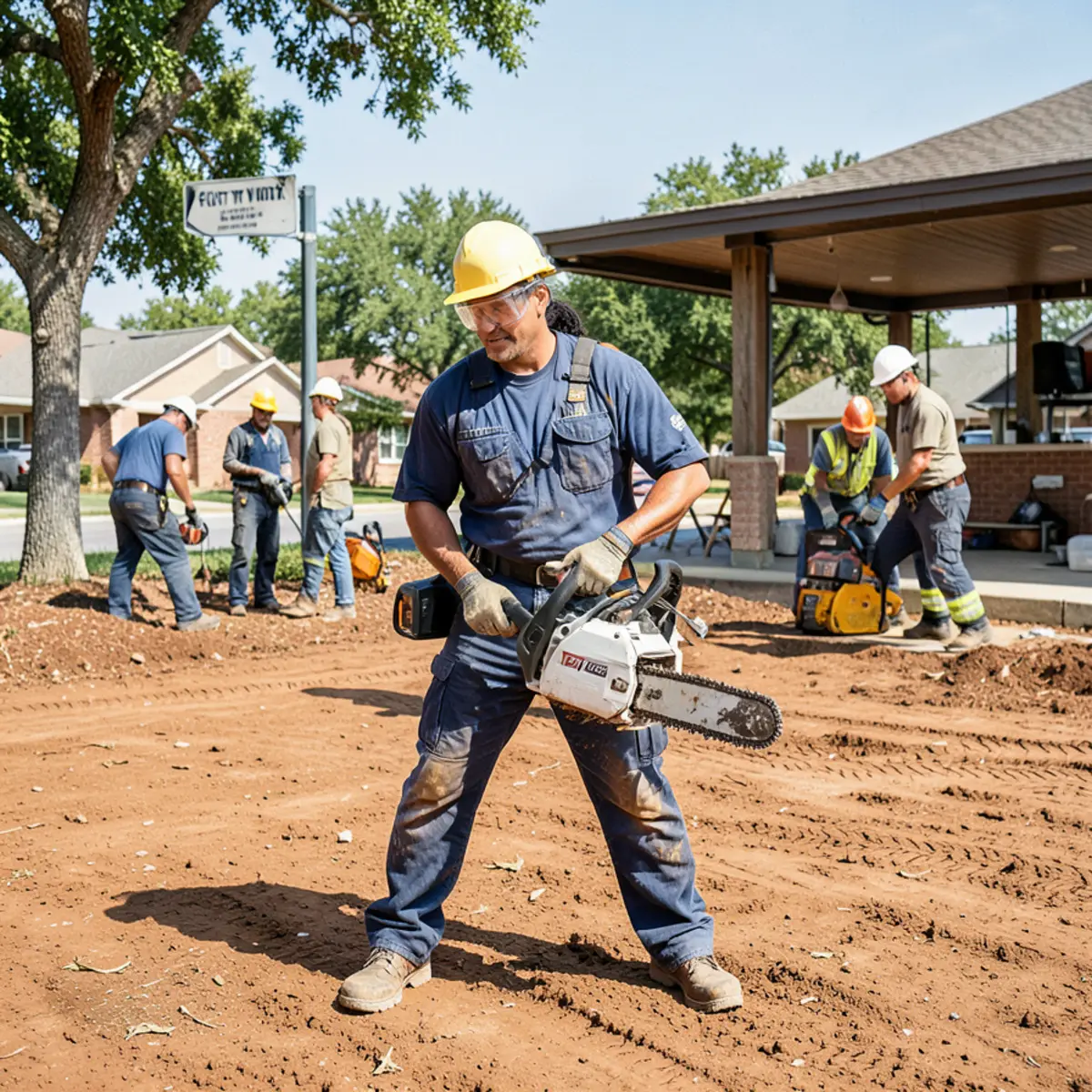 Telephone dispatch hub on Hulen Street in west Fort Worth connecting callers with tree care contractors